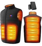 [LABEWVI] 電熱ベスト ヒーターベスト 背中全域温まる 圧倒的な発熱面積 16000mAh モバイルバッテリー付き 3段階温度調節 60℃発熱可能 洗濯可 軽量 防寒対策 アウトドア ヒ...