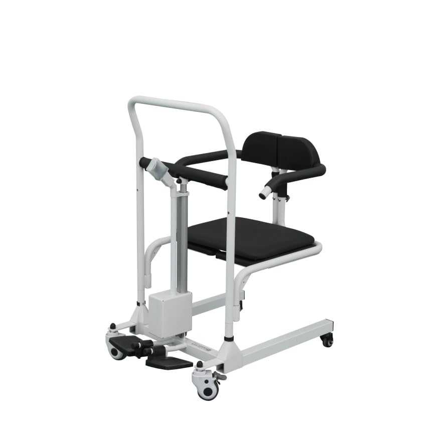 Electric Patient Lift Transfer Chair,Transfer Wheelchair for Home Use,Convenient Storage Chair Lift for Seniors, Adults & Disabled-Weight Capacity 300Lb