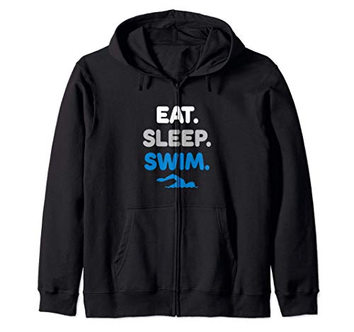 Eat Sleep Swim - Schwimmsport - Schwimmer Athlet Kapuzenjacke