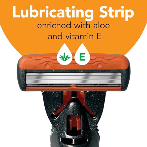 BIC Comfort 3 Men's Refillable 3 Blade Razors, Black Handle with Pivoting Head, 12-Pack - Image 3