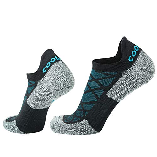 COOLMAX Brand Performance light compression support No show ankle Socks (5 pairs)