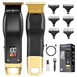Beard Trimmer for Men, Cordless Hair Clippers for Men with 6 Guards