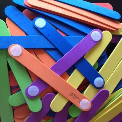 Vkey 500Pcs (250 Pair Sets) 3/4" Diameter Sticky Back Coins Self Adhesive Hook Loop Dots White #TOP4