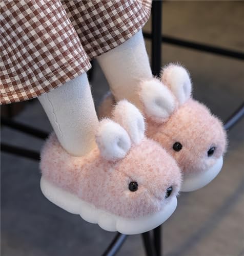 Image of Cute Women's Rabbit Slippers - Warm & Plush, Cartoon Design, Perfect for Winter & Indoor /Outdoor Use