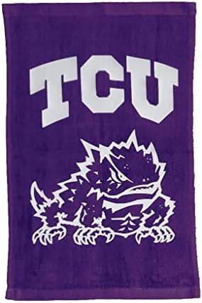 Tromic Texas Horned Frogs 100% Cotton 11"x18" Purple Rally Towel White HTV Vinyl Hand Towel Football Gift