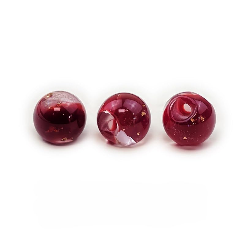 Guziki perłowe Guziki perłowe, 100 szt., 10 mm, przezroczyste, niebieskie, małe, okrągłe, półgruszkowe, do rękodzieła materiałowego(4# Deep Red)