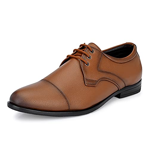 Image of Centrino Mens Formal Shoe |Elegant Lace Up Derby for Business & Casual Wear | Premium Craftsmanship for a Stylish & Sophisticated Look | Cushioned Insole for All-Day Comfort & Support (8685)