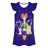 BEAUTY CUTJE Kids Hocus Pocus Shirt Girls Sanderson Sisters Costume Dress Winifred Sarah Mary Witch