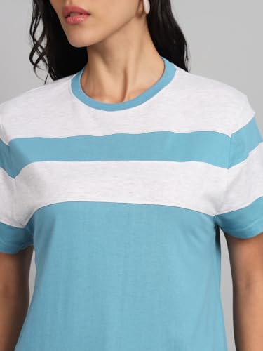 Image of THE DRY STATE Women Half Sleeves Cotton Tshirt