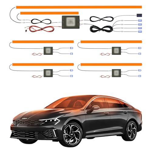 ACARLUOY Acrylic Interior Car LED Lights with Wireless APP,18 in1,for Kia K5 GT 2025, 2026 Ambient Lighting Kits Fiber Optic Strip LEDs, 6Million Colors Music