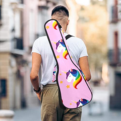 Housse de ukulélé licorne avec fond rose et sangle réglable pour ukulélé - Les Beatles, Paul McCartney, John Lennon, RIngo Starr, George Harrison Housse de ukulélé licorne avec fond rose et sangle réglable pour ukulélé – Image 6