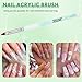 HiLemon Nail Brushes Set, 6PCS Nail Art Brushes for Nail Design Brush Painting Gel Nail Brush for Nail Extension Liner Dotting Tools