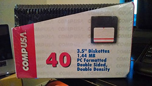 40 pack 3.5" Diskettes 1.44 MB PC Formatted Double Sided, Double Density [Discontinued]