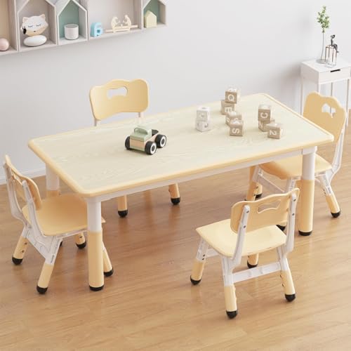 Table pour enfants de qualité supérieure avec chaises réglables durables - 5