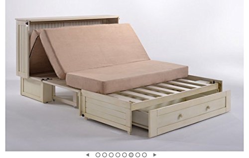 Night & Day Furniture Mur-Clv Wh And Mnd-Gmf-Tri-Qen Murphy Cabinet Bed With Mattress, Queen, White #TOP6