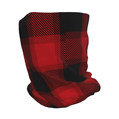 Knit Beanie Hat With Christmas Snowflake Red Plaid Design Hat For Men Women #TOP1