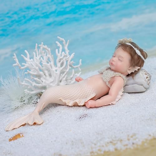 Muñeca Reborn de Silicona 12 pulgadas realista beige miniatura 3