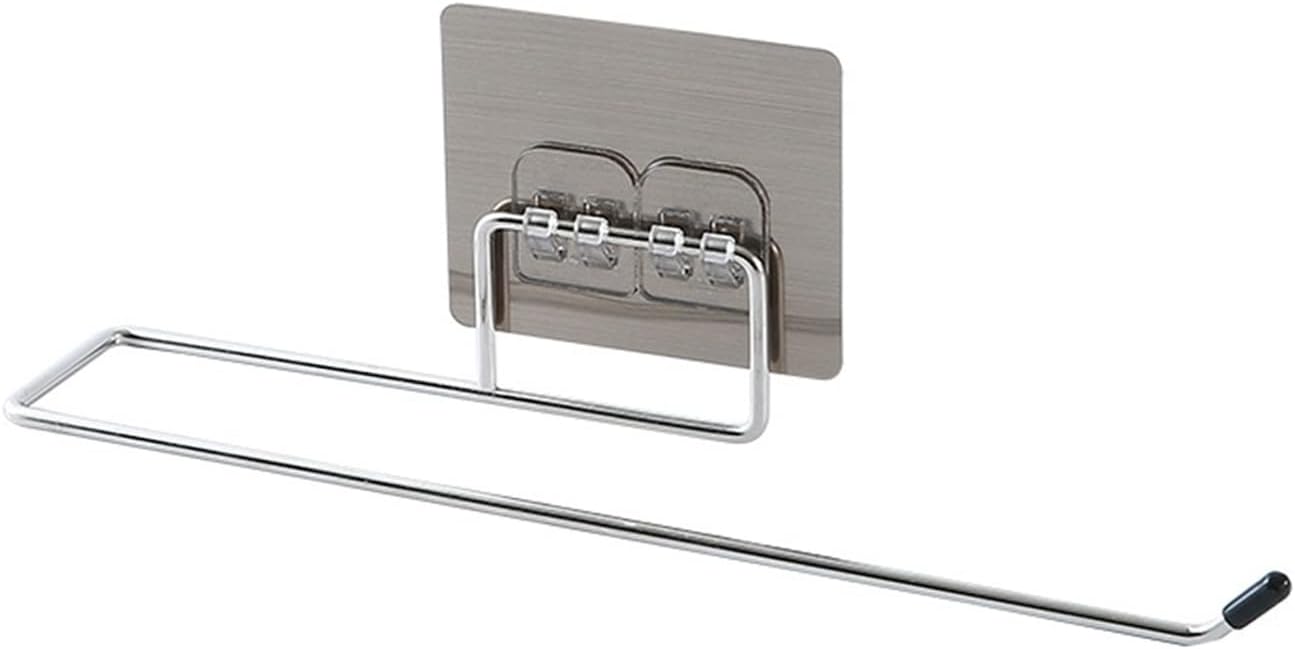 Hanging Toilet Paper Holder Roll Paper Holder Bathroom Towel Rack Kitchen Stand Paper Rack(D)