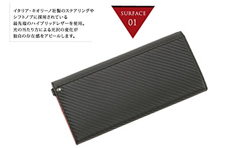 ノイインテレッセ Neu interesse ファイバーキュア ウォレット ツイルドカーボン ギャルソン 財布 ハニーセル 長財布 大容量 牛革 父の日 ギフト プレゼント ブラック×ブラック 000922