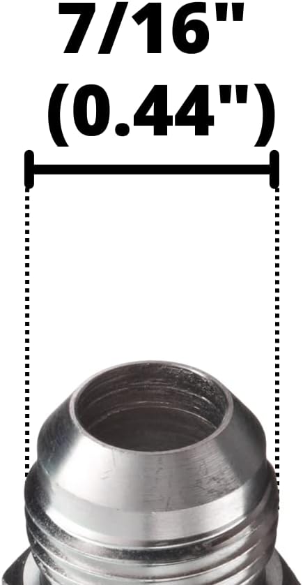1/4 JIC 37 Male x 1/8 NPTF Male Pipe Steel Adapter Flared Tube Fitting Pipe Connector 2404-04-02