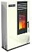 Produktbild Pelletofen von Eva Stampaggi Srl, Modell: Susy Slim 98017-20 mit Feuerstelle, 7,5 kW, elfenbeinfarben