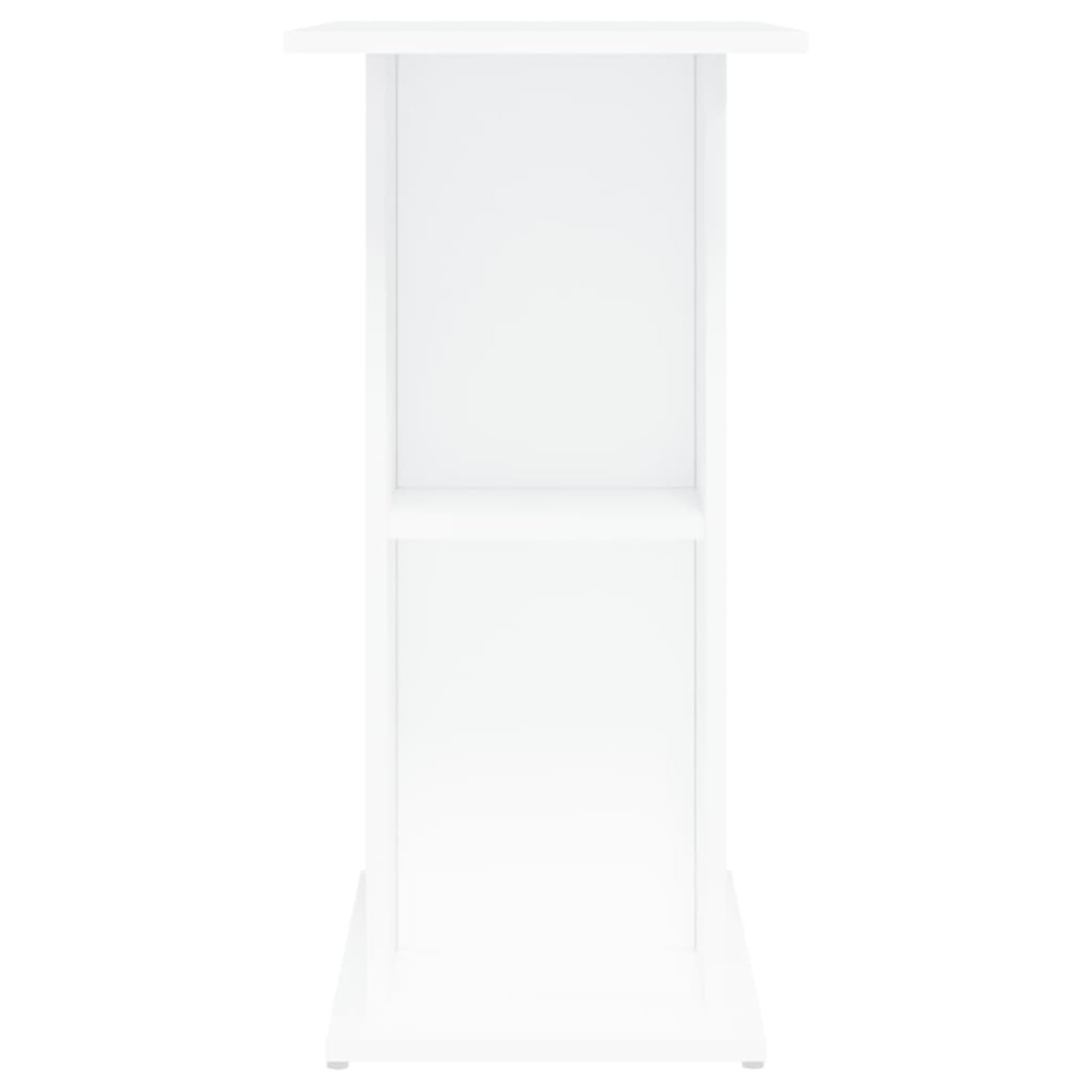 Rantry Aquariumständer Aquarium Unterschrank Aquarien Schrank, Aquarium Tisch mit Stabiler Oberplatte, Aquariumschrank für Sicheren Stand Weiß 75x36x72,5 cm Holzwerkstoff