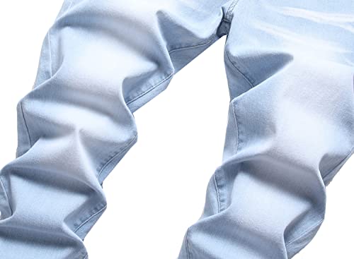 Men's Ripped Jeans Slim Fit Stretch Jeans Distressed Fashion Comfort Pants3
