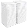AIDEA Microfiber Cleaning Cloths White-50PK, Absorbent Cleaning Rags, Lint-Free Rags, Dust Cloth, Microfiber Towels Wash Cloth Dish Towels-11.5"x 11.5"