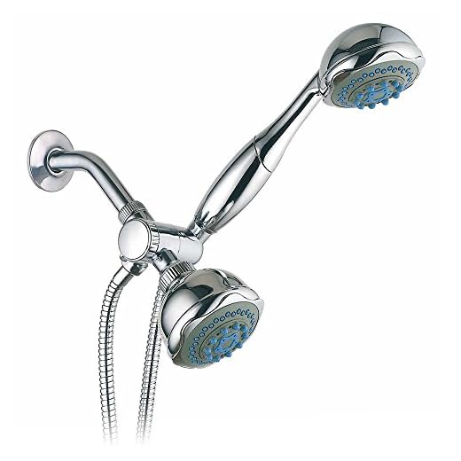 Hydroluxe 24-setting 3-way Shower Combo, Chrome, Single