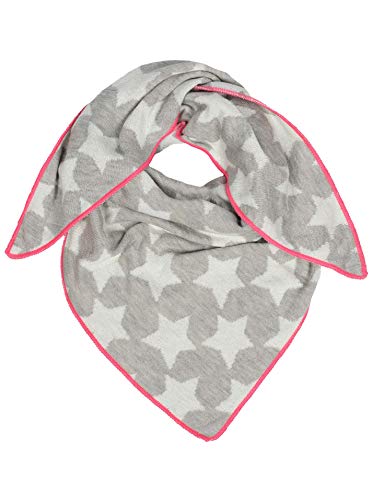 Zwillingsherz Foulard triangulaire en coton pour enfant fille garçon enfant - Foulard en coton de qualité supérieure avec imprimé étoile - Parfait pour l'été, l'automne, l'hiver. - Gris - One Size Cover