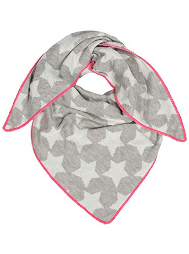 Zwillingsherz Foulard triangulaire en coton pour enfant fille garçon enfant – Foulard en coton de qualité supérieure avec imprimé étoile – Parfait pour l'été, l'automne, l'hiver. - Gris - One Size