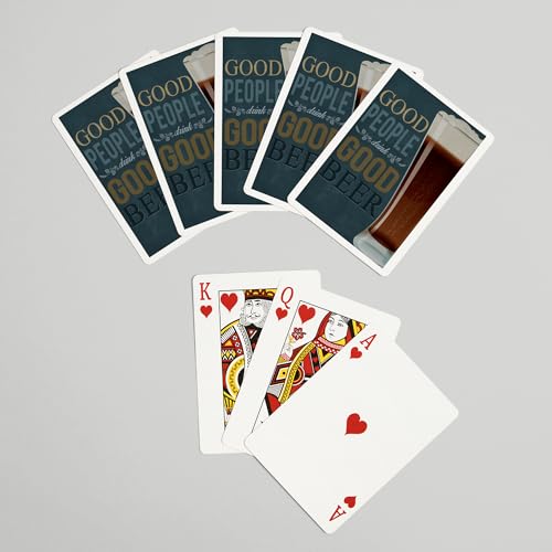 Baraja Good People Drink Good Beer, 52 Cartas Póker miniatura 7