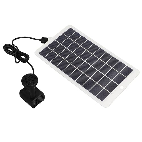 Bomba de fuente solar con panel de 4W altamente eficiente y manguera para jardín 5