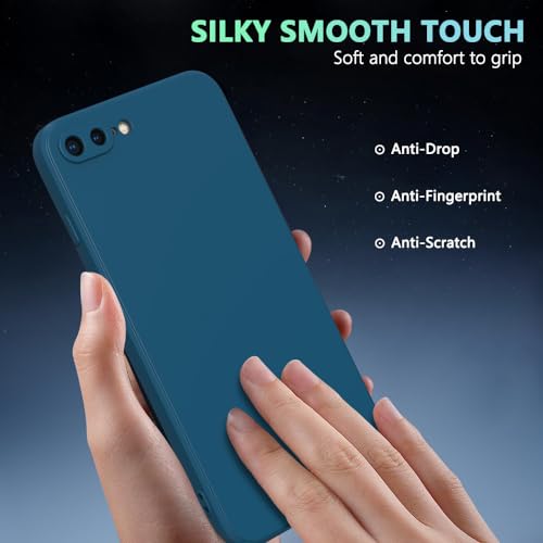 Image of for iPhone 8 Plus Case Dark Blue, Scratch Resistant with Soft Touch, Slim Thin Phone Cover for iPhone 7 Plus 5.5 inch