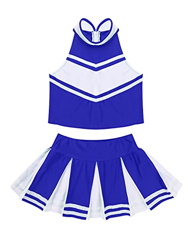 Disfraz completo juvenil para niñas azul y blanco miniatura 3