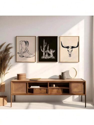 Affiche western cowboy toile vintage deco salon chambre 50x70cm