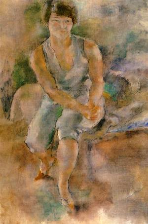Peinture à l'huile Jules Pascin Eliena Krylenko pour sublimer la décoration de votre salon