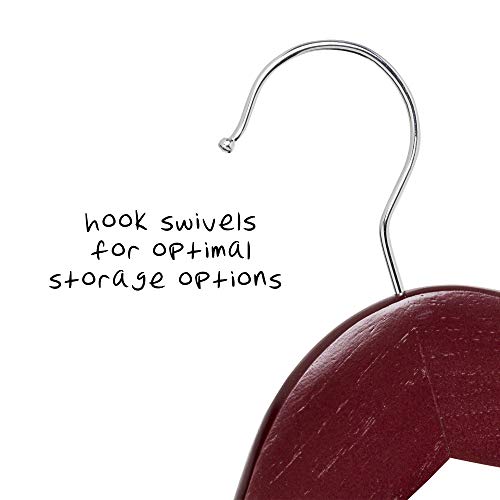 Honey-Can-Do-No-Slip-Wooden-Coat-Hangers-Cherry-Wood-24-Pack