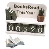Simsky Gelesene Bücher Zähler - Books Read This Year Counter für Bücherregal Deko - Geschenk für Leser, Lehrer & Bibliotheksliebhaber