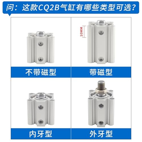 Vérin pneumatique compact CQ2B40-75 mini actionneur alésage 40