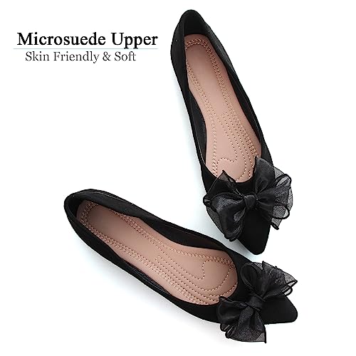 Image of Dear Time Women's Ballet Flats Dress Ballet Shoes Slip on for Office Work Comfortable Shoes