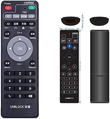 Unblock Tech Original Remote Control Black for Ubox 8 Ubox9 Set-top Learning Remote Gen8 Gen9 Smart TV Box