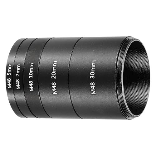 Tube d'extension de télescope PATIKIL kit 5 pièces M48 en aluminium