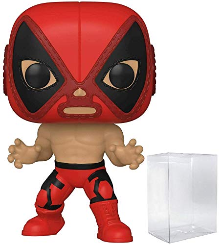 Deadpool El Chimichanga De La Muerte Pop #712 Pop Marvel Luchadores Vinyl Figure (Bundled with EcoTek Protector to Protect Display Box)