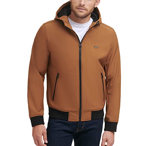 Levi's Men's Hooded Water Resistant Softshell Bomber Jacket