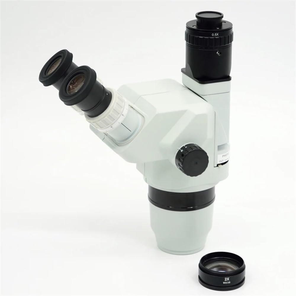 Microscope 6.7X-90X Confocal Trinocular Stereo Zoom Microscope Head SZ2.0X 30mm