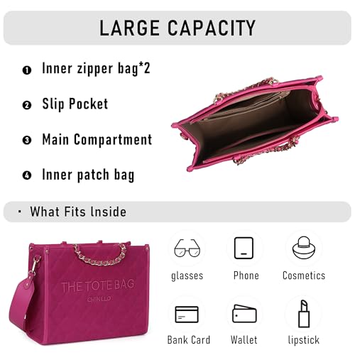 Image of Chinllo Tote Bag for Women Top Handle Satchel Purse and Handbags with Shoulder Strap