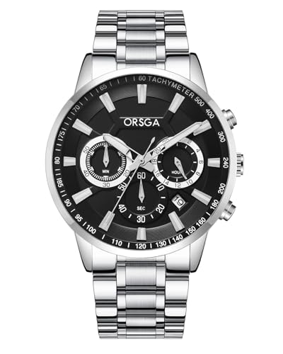 CIVO Reloj Hombre Acero Plateado: Analógico Cronografo Reloj Pulsera Hombre Impermeable Luminox - Elegante Business Cuarzo Relojes para Hombre CIVO Reloj Hombre Acero Plateado: Analógico Cronografo Reloj Pulsera Hombre Impermeable Luminox - Elegante Business Cuarzo Relojes para Hombre