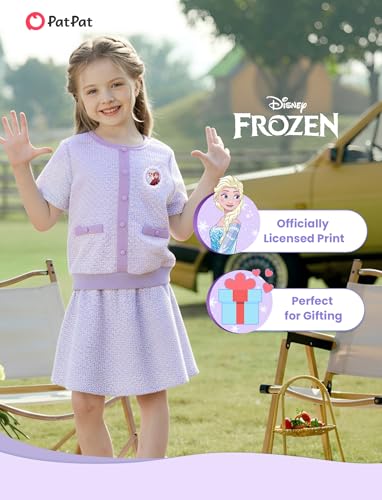 Image of Disney Frozen Elsa Minnie Princess Toddler Girl 2pcs Outfit Skirt Set 2-9Y