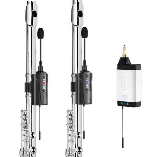 ACEMIC Dual UHF Flute Wireless Instrument Microphone